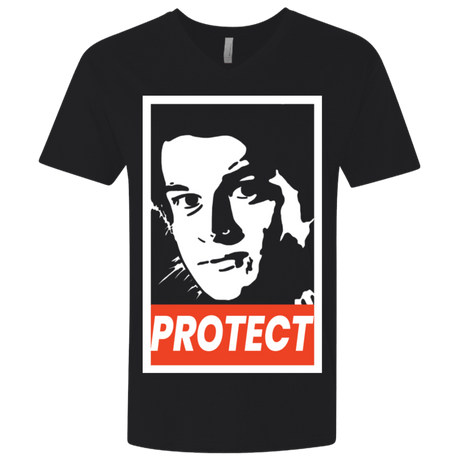 T-Shirts Black / X-Small PROTECT Men's Premium V-Neck