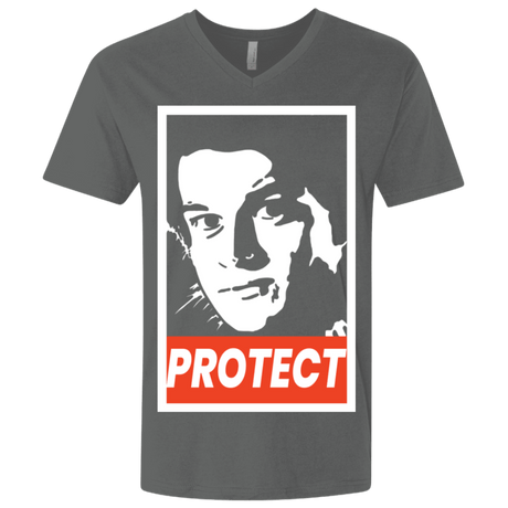 T-Shirts Heavy Metal / X-Small PROTECT Men's Premium V-Neck