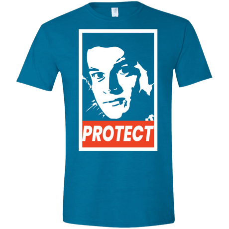 T-Shirts Antique Sapphire / S PROTECT Men's Semi-Fitted Softstyle