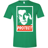 T-Shirts Heather Irish Green / S PROTECT Men's Semi-Fitted Softstyle