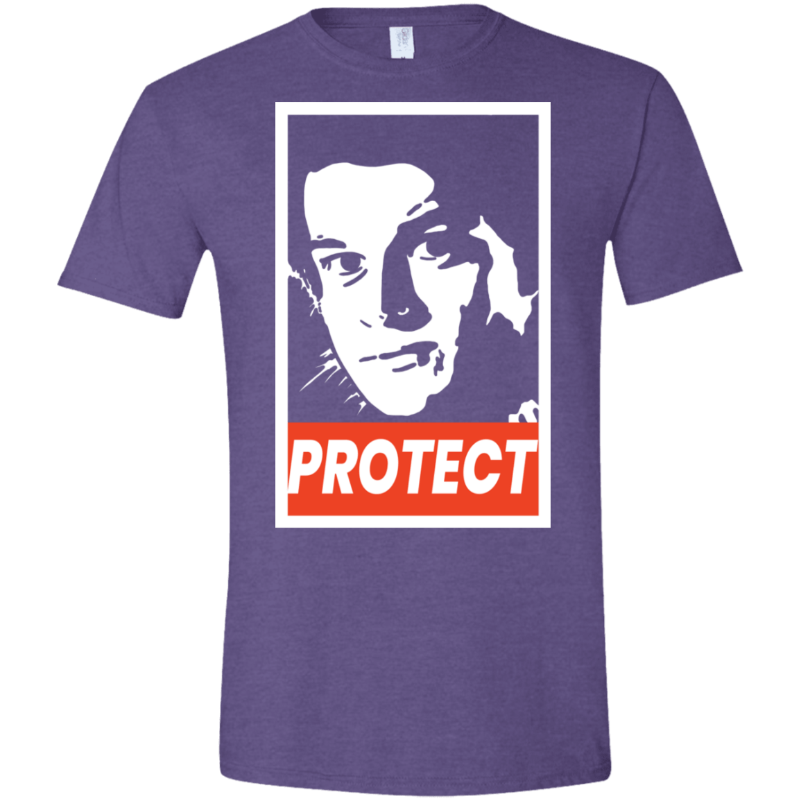 T-Shirts Heather Purple / S PROTECT Men's Semi-Fitted Softstyle