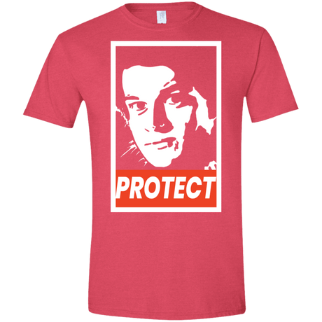 T-Shirts Heather Red / S PROTECT Men's Semi-Fitted Softstyle