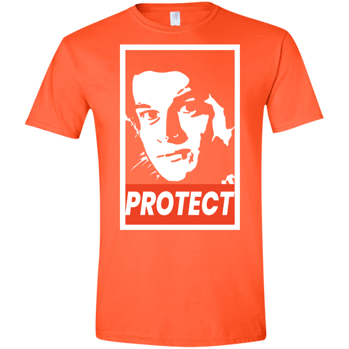 T-Shirts Orange / S PROTECT Men's Semi-Fitted Softstyle