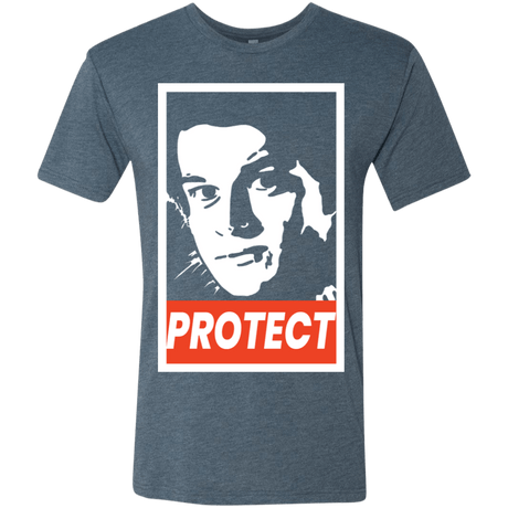 T-Shirts Indigo / S PROTECT Men's Triblend T-Shirt
