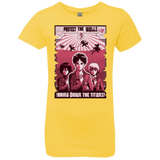 T-Shirts Vibrant Yellow / YXS Protect the Walls Girls Premium T-Shirt