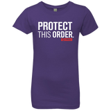 T-Shirts Purple Rush / YXS Protect This Order Girls Premium T-Shirt