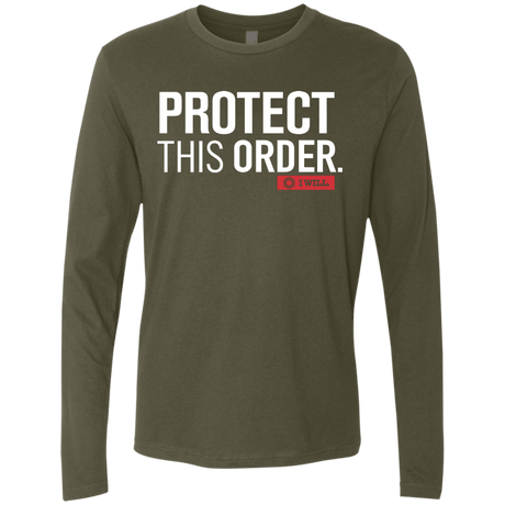 T-Shirts Military Green / Small Protect This Order Men's Premium Long Sleeve
