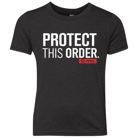 T-Shirts Vintage Black / YXS Protect This Order Youth Triblend T-Shirt