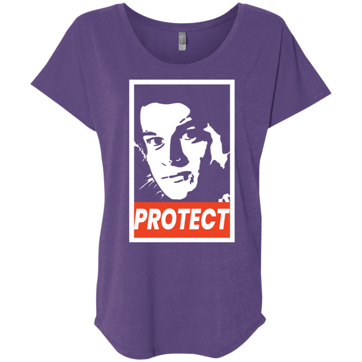 T-Shirts Purple Rush / X-Small PROTECT Triblend Dolman Sleeve