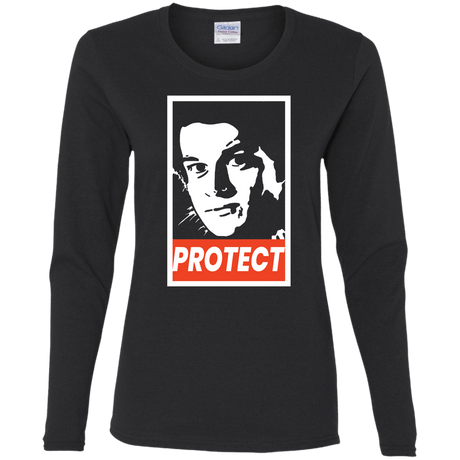 T-Shirts Black / S PROTECT Women's Long Sleeve T-Shirt