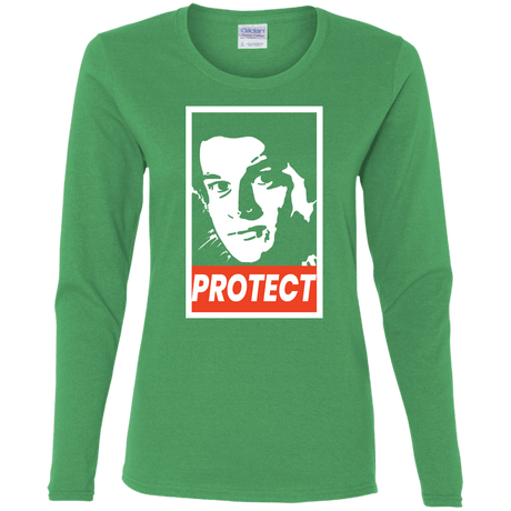 T-Shirts Irish Green / S PROTECT Women's Long Sleeve T-Shirt