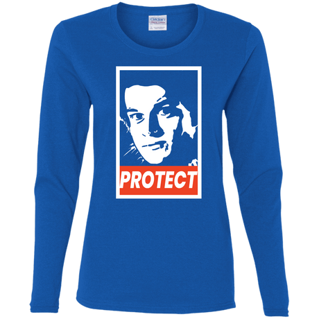 T-Shirts Royal / S PROTECT Women's Long Sleeve T-Shirt