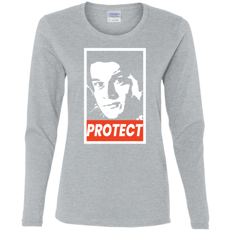 T-Shirts Sport Grey / S PROTECT Women's Long Sleeve T-Shirt