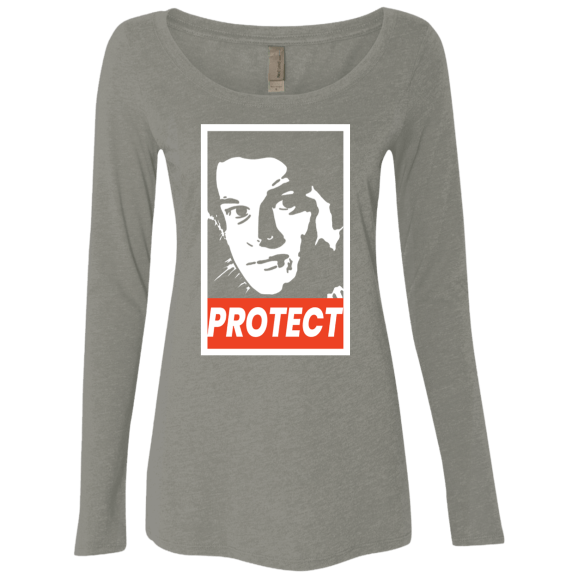 T-Shirts Venetian Grey / S PROTECT Women's Triblend Long Sleeve Shirt