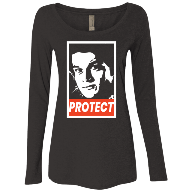 T-Shirts Vintage Black / S PROTECT Women's Triblend Long Sleeve Shirt