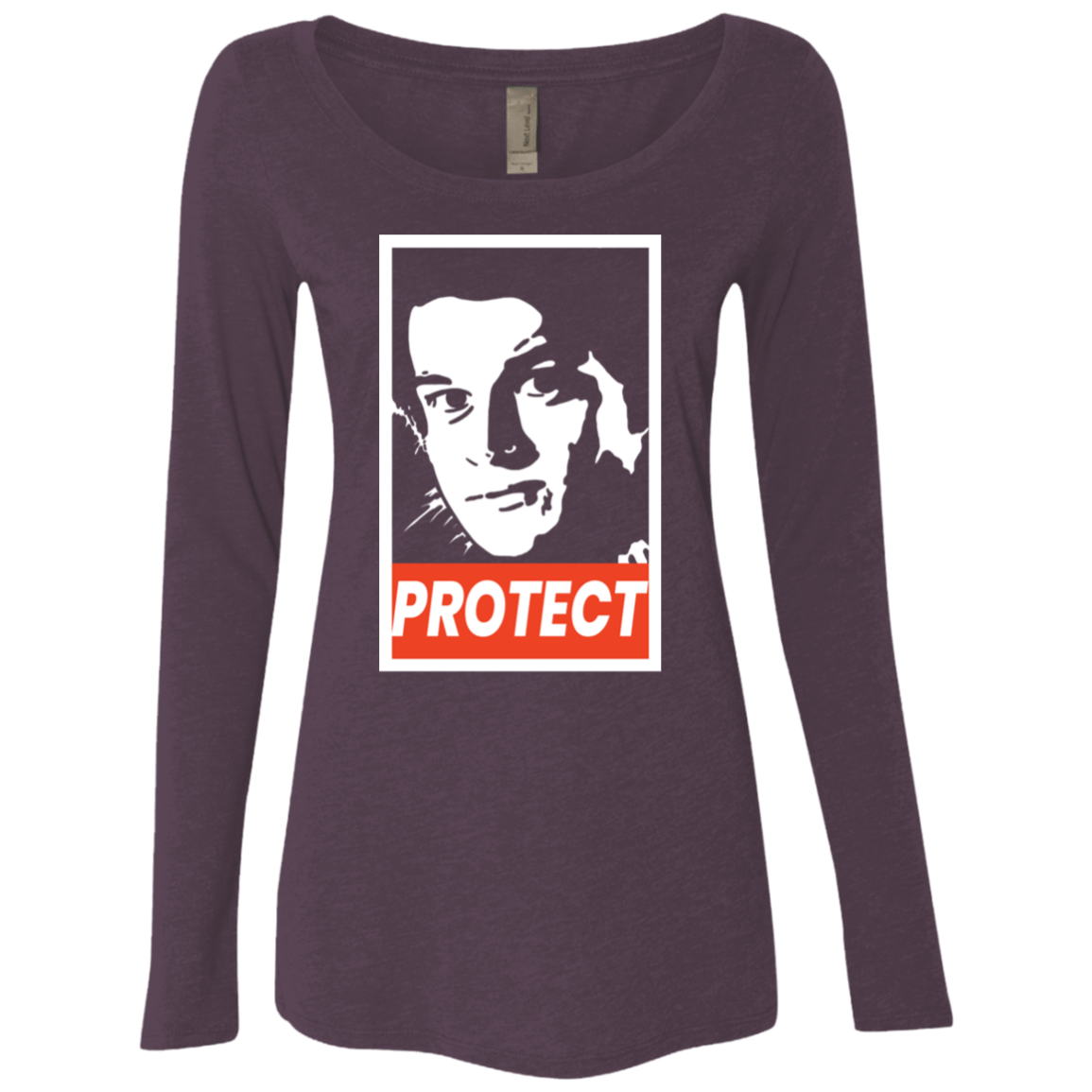 T-Shirts Vintage Purple / S PROTECT Women's Triblend Long Sleeve Shirt