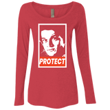 T-Shirts Vintage Red / S PROTECT Women's Triblend Long Sleeve Shirt