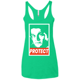 T-Shirts Envy / X-Small PROTECT Women's Triblend Racerback Tank
