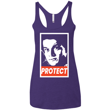 T-Shirts Purple Rush / X-Small PROTECT Women's Triblend Racerback Tank