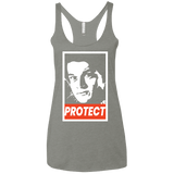 T-Shirts Venetian Grey / X-Small PROTECT Women's Triblend Racerback Tank