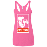 T-Shirts Vintage Pink / X-Small PROTECT Women's Triblend Racerback Tank