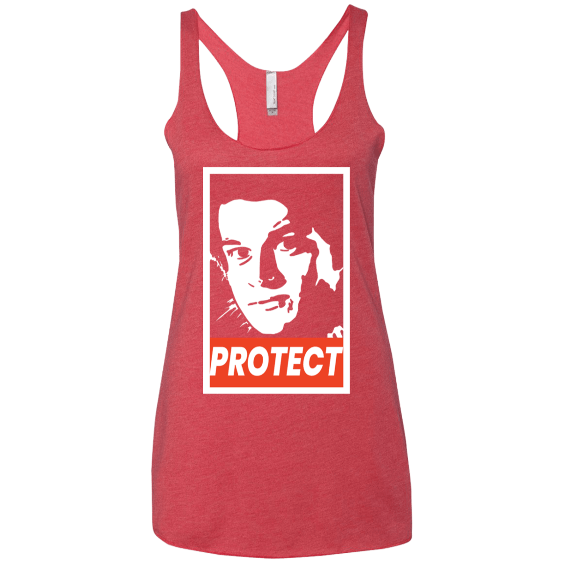 T-Shirts Vintage Red / X-Small PROTECT Women's Triblend Racerback Tank
