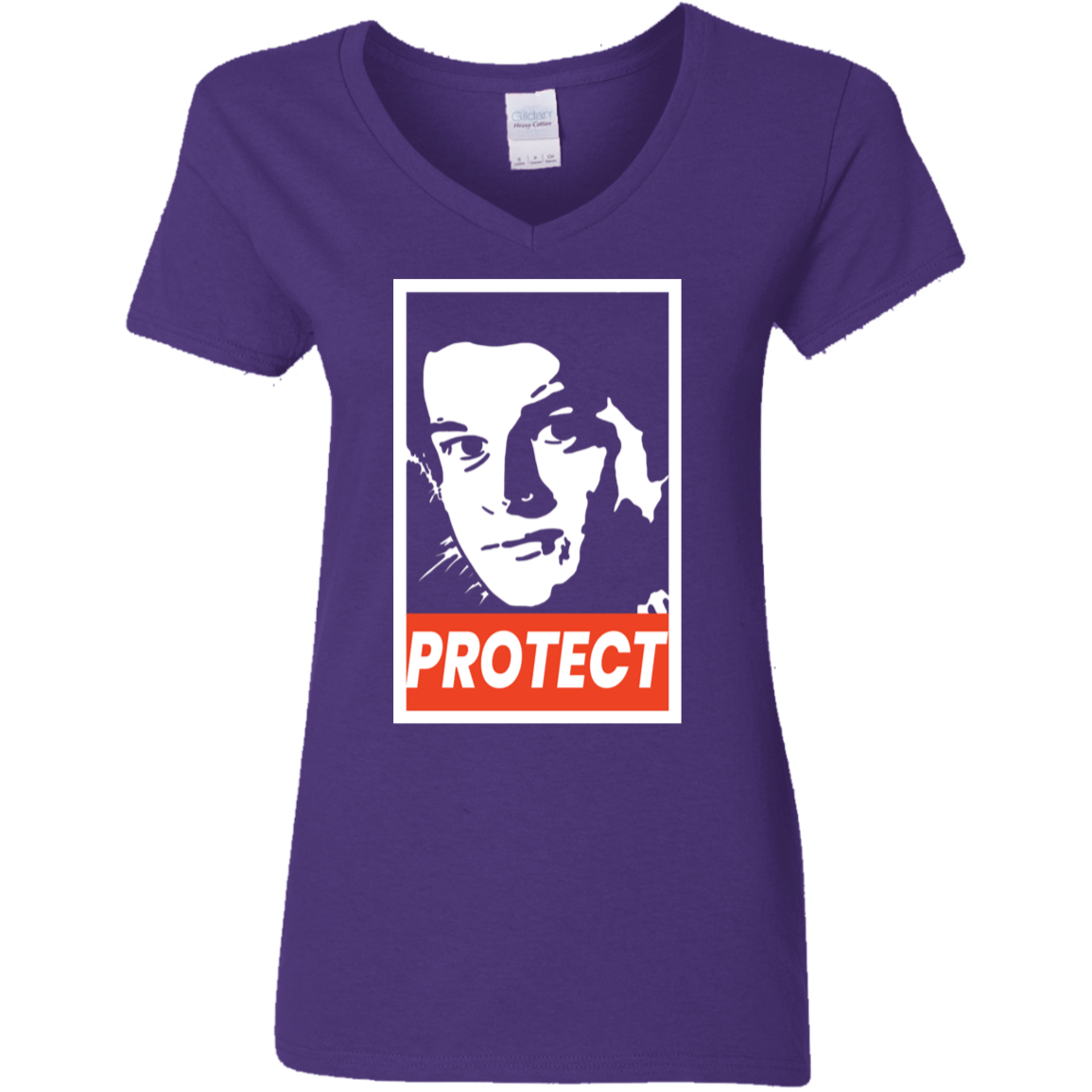 T-Shirts Purple / S PROTECT Women's V-Neck T-Shirt