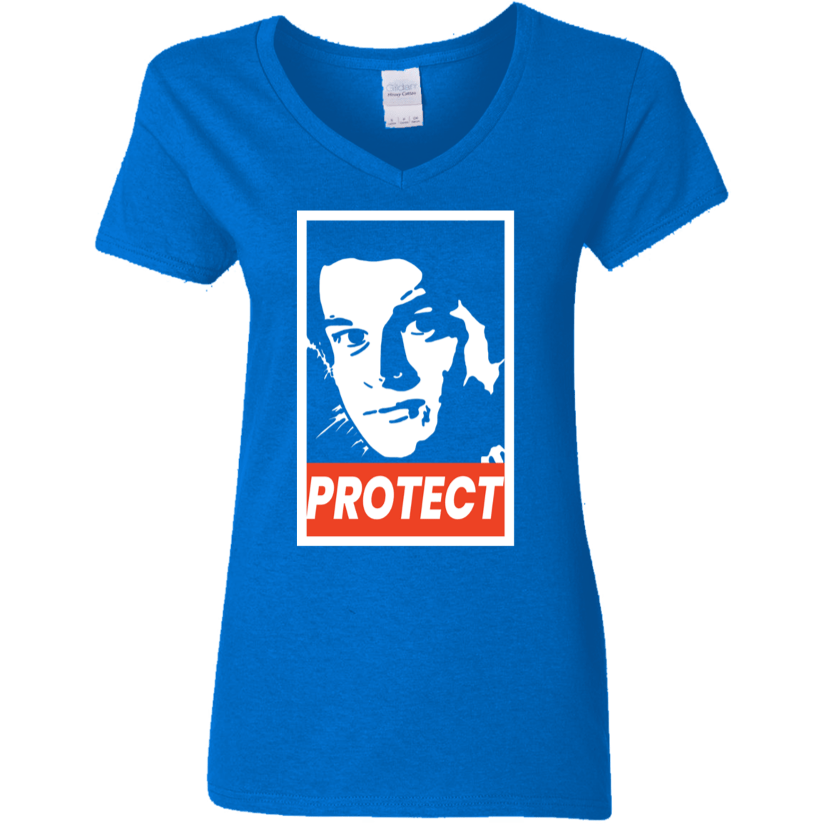 T-Shirts Royal / S PROTECT Women's V-Neck T-Shirt