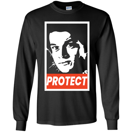 T-Shirts Black / YS PROTECT Youth Long Sleeve T-Shirt