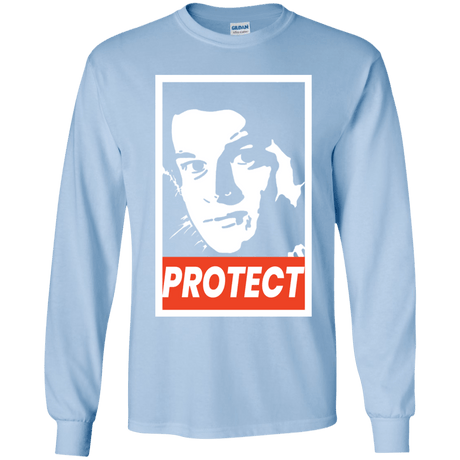 T-Shirts Light Blue / YS PROTECT Youth Long Sleeve T-Shirt