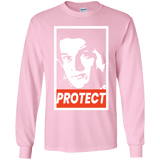 T-Shirts Light Pink / YS PROTECT Youth Long Sleeve T-Shirt