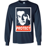 T-Shirts Navy / YS PROTECT Youth Long Sleeve T-Shirt
