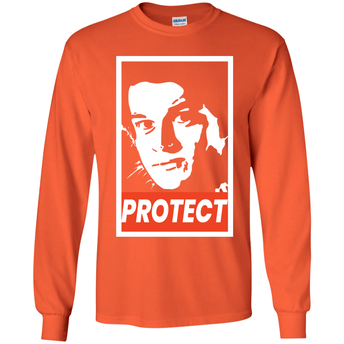 T-Shirts Orange / YS PROTECT Youth Long Sleeve T-Shirt