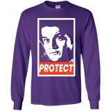 T-Shirts Purple / YS PROTECT Youth Long Sleeve T-Shirt
