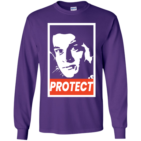 T-Shirts Purple / YS PROTECT Youth Long Sleeve T-Shirt