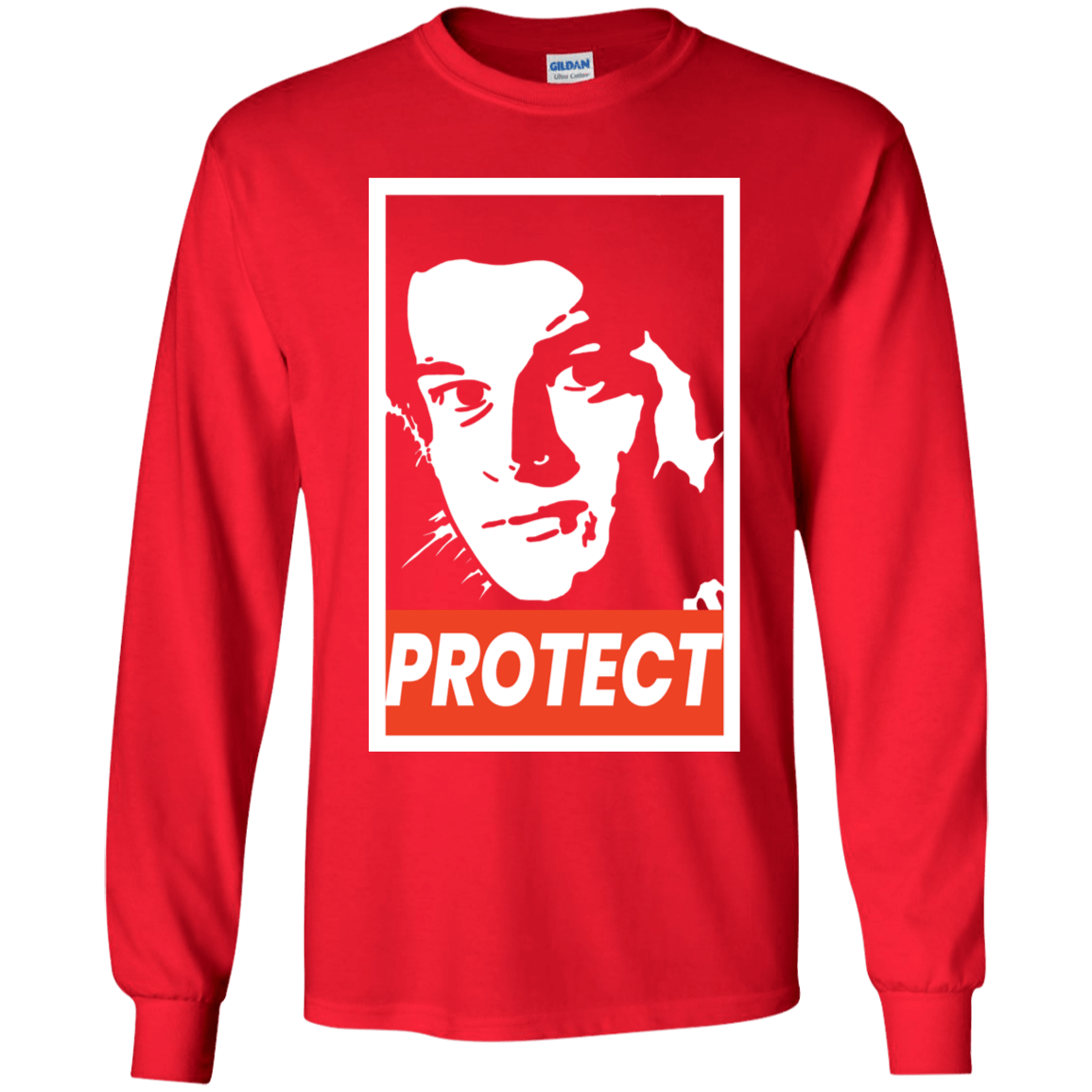 T-Shirts Red / YS PROTECT Youth Long Sleeve T-Shirt