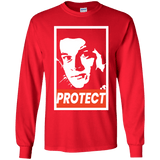 T-Shirts Red / YS PROTECT Youth Long Sleeve T-Shirt
