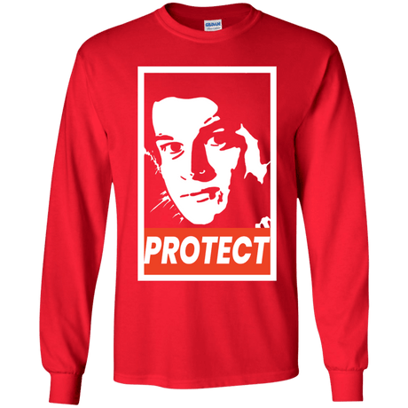 T-Shirts Red / YS PROTECT Youth Long Sleeve T-Shirt