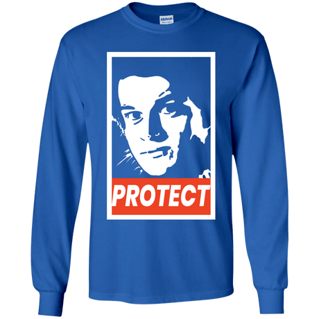 T-Shirts Royal / YS PROTECT Youth Long Sleeve T-Shirt