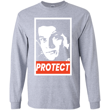 T-Shirts Sport Grey / YS PROTECT Youth Long Sleeve T-Shirt