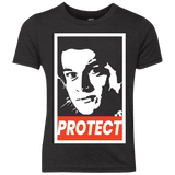 T-Shirts Vintage Black / YXS PROTECT Youth Triblend T-Shirt