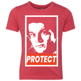 T-Shirts Vintage Red / YXS PROTECT Youth Triblend T-Shirt