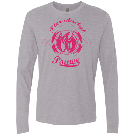 T-Shirts Heather Grey / Small Pterodactyl Men's Premium Long Sleeve