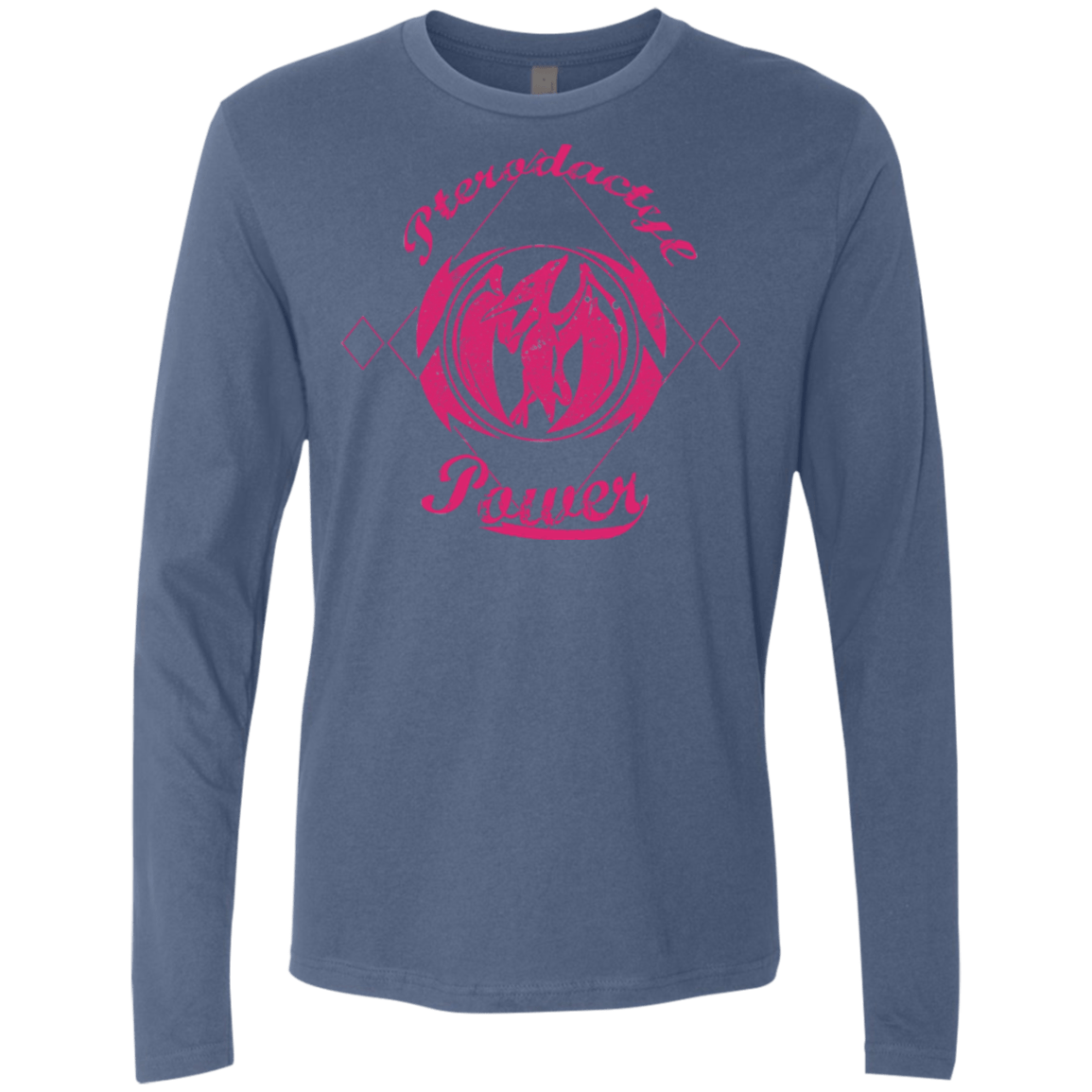 T-Shirts Indigo / Small Pterodactyl Men's Premium Long Sleeve