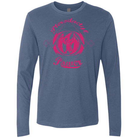 T-Shirts Indigo / Small Pterodactyl Men's Premium Long Sleeve