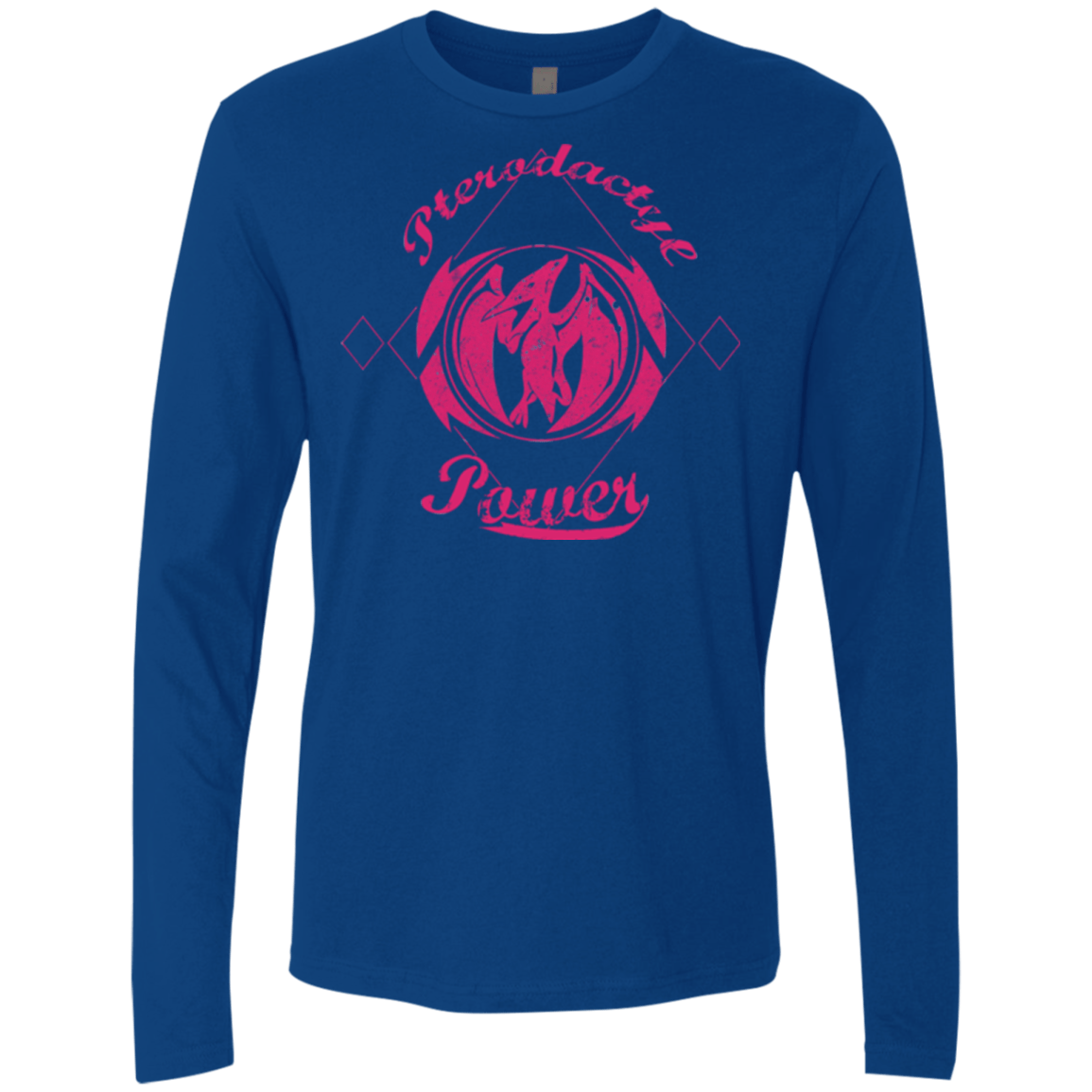 T-Shirts Royal / Small Pterodactyl Men's Premium Long Sleeve