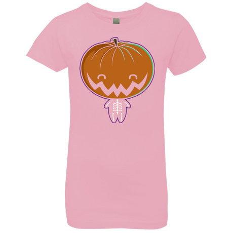 T-Shirts Light Pink / YXS Pumpkin Head Girls Premium T-Shirt