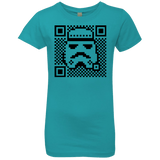 T-Shirts Tahiti Blue / YXS QR trooper Girls Premium T-Shirt