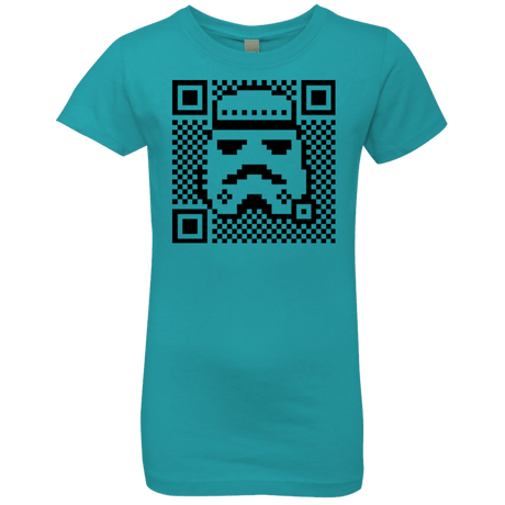 T-Shirts Tahiti Blue / YXS QR trooper Girls Premium T-Shirt