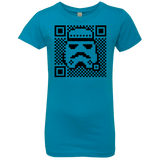 T-Shirts Turquoise / YXS QR trooper Girls Premium T-Shirt